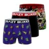 CRAZYBOXER Ninja Turtles Skateboard & Medley Men's Boxer Briefs (3 Pack)