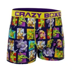 CRAZYBOXER Ninja Turtles In Time Men's Boxer Briefs 6 CRAZYBOXER Ninja Turtles In Time Men's Boxer Briefs -Crazy Boxer CBTMN0105PIX3 3