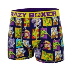 CRAZYBOXER Ninja Turtles In Time Men's Boxer Briefs 7 CRAZYBOXER Ninja Turtles In Time Men's Boxer Briefs -Crazy Boxer CBTMN0105PIX3 4