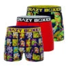 CRAZYBOXER Ninja Turtles In Time Men's Boxer Briefs (3 Pack)