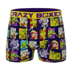 CRAZYBOXER Ninja Turtles In Time Men's Boxer Briefs (3 Pack) 12 CRAZYBOXER Ninja Turtles In Time Men's Boxer Briefs (3 Pack) -Crazy Boxer CBTMN0105X3A2 8
