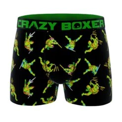 CRAZYBOXER Ninja Turtles Men's Boxer Briefs (5 Pack) 11 CRAZYBOXER Ninja Turtles Men's Boxer Briefs (5 Pack) -Crazy Boxer CBTMN0105X5A1 12
