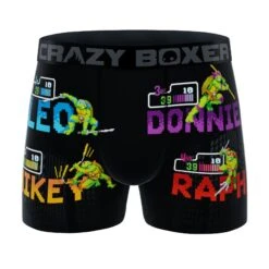 CRAZYBOXER Ninja Turtles Men's Boxer Briefs (5 Pack)