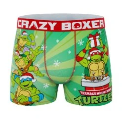 CRAZYBOXER Ninja Turtles Santa Turtles Men's Boxer Briefs