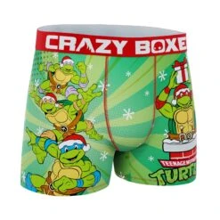 CRAZYBOXER Ninja Turtles Santa Turtles Men's Boxer Briefs -Crazy Boxer CBTMN01NOEL 3