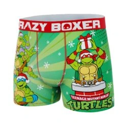 CRAZYBOXER Ninja Turtles Santa Turtles Men's Boxer Briefs -Crazy Boxer CBTMN01NOEL 4