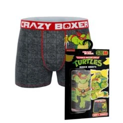 CRAZYBOXER Ninja Turtles Raphael Men's Boxer Briefs (Creative Packaging)