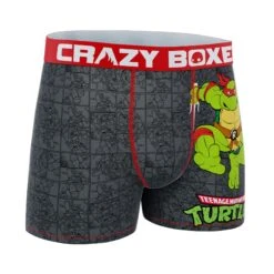 CRAZYBOXER Ninja Turtles Raphael Men's Boxer Briefs (Creative Packaging) 8 CRAZYBOXER Ninja Turtles Raphael Men's Boxer Briefs (Creative Packaging) -Crazy Boxer CBTMN01RAPHN 3