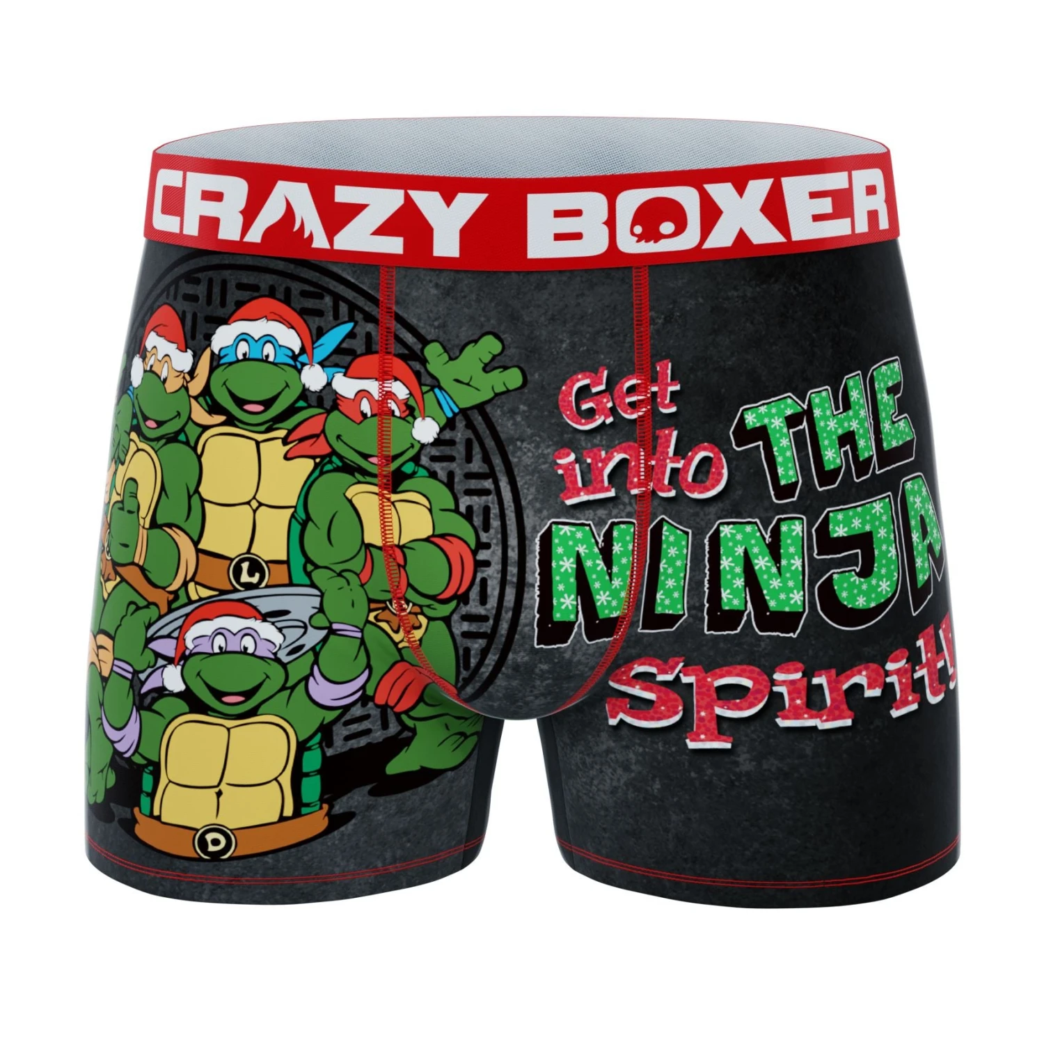 CRAZYBOXER Ninja Turtles Holidays Men's Boxer Briefs (2 Pack) 2 CRAZYBOXER Ninja Turtles Holidays Men's Boxer Briefs (2 Pack) - Image 2