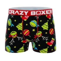 CRAZYBOXER Ninja Turtles Holidays Men's Boxer Briefs (2 Pack) 8 CRAZYBOXER Ninja Turtles Holidays Men's Boxer Briefs (2 Pack) -Crazy Boxer CBTMNT0101X2A1 6