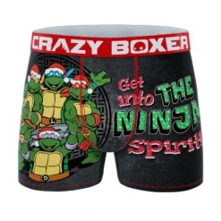 CRAZYBOXER Ninja Turtles XMAS Men's Boxer Briefs (3 Pack) 12 CRAZYBOXER Ninja Turtles XMAS Men's Boxer Briefs (3 Pack) -Crazy Boxer CBTMNT0101X3A1 8