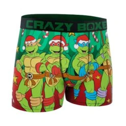 CRAZYBOXER Ninja Turtles Santa Men's Boxer Briefs -Crazy Boxer CBTMNT01HOHO 3