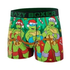 CRAZYBOXER Ninja Turtles Santa Men's Boxer Briefs -Crazy Boxer CBTMNT01HOHO 4