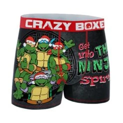 CRAZYBOXER Ninja Turtles Spirit Men's Boxer Briefs 6 CRAZYBOXER Ninja Turtles Spirit Men's Boxer Briefs -Crazy Boxer CBTMNT01SPIR 3