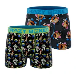 CRAZYBOXER Disney Toy Story Potato Head Buzz Men's Boxer Briefs (2 Pack)