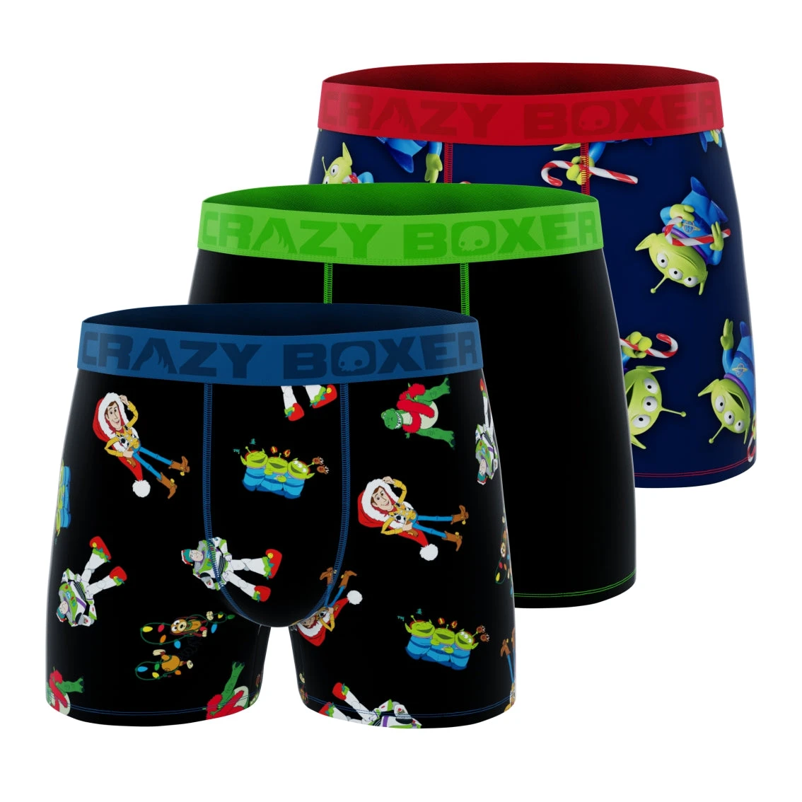 CRAZYBOXER Toy Story Xmas Men's Boxer Briefs (3 Pack) 1 CRAZYBOXER Toy Story Xmas Men's Boxer Briefs (3 Pack)