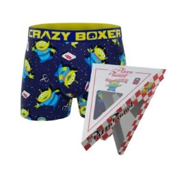 CRAZYBOXER Pixar Toy Story Aliens Men's Boxer Briefs (Creative Packaging)