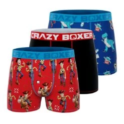 CRAZYBOXER Toy Story Woody Men's Boxer Briefs (3 Pack)