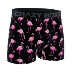 CRAZYBOXER Tropical Flamingo Men's Boxer Briefs -Crazy Boxer CBTRP01PINK 3