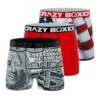 CRAZYBOXER Eagle Red Cash Men's Boxer Briefs (3 Pack)