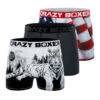 CRAZYBOXER USA White Tiger Men's Boxer Briefs (3 Pack)