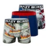 CRAZYBOXER USA Money Men's Boxer Briefs (3 Pack)