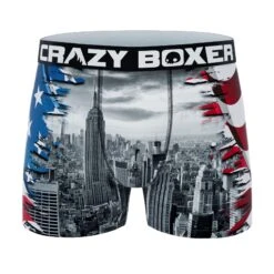 CRAZYBOXER USA Money Men's Boxer Briefs (3 Pack) -Crazy Boxer CBUSA0102X3C2 5