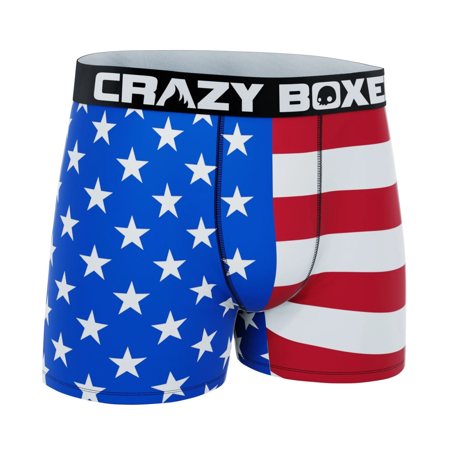 CRAZYBOXER USA Flag Men's Boxer Briefs 3 CRAZYBOXER USA Flag Men's Boxer Briefs - Image 3