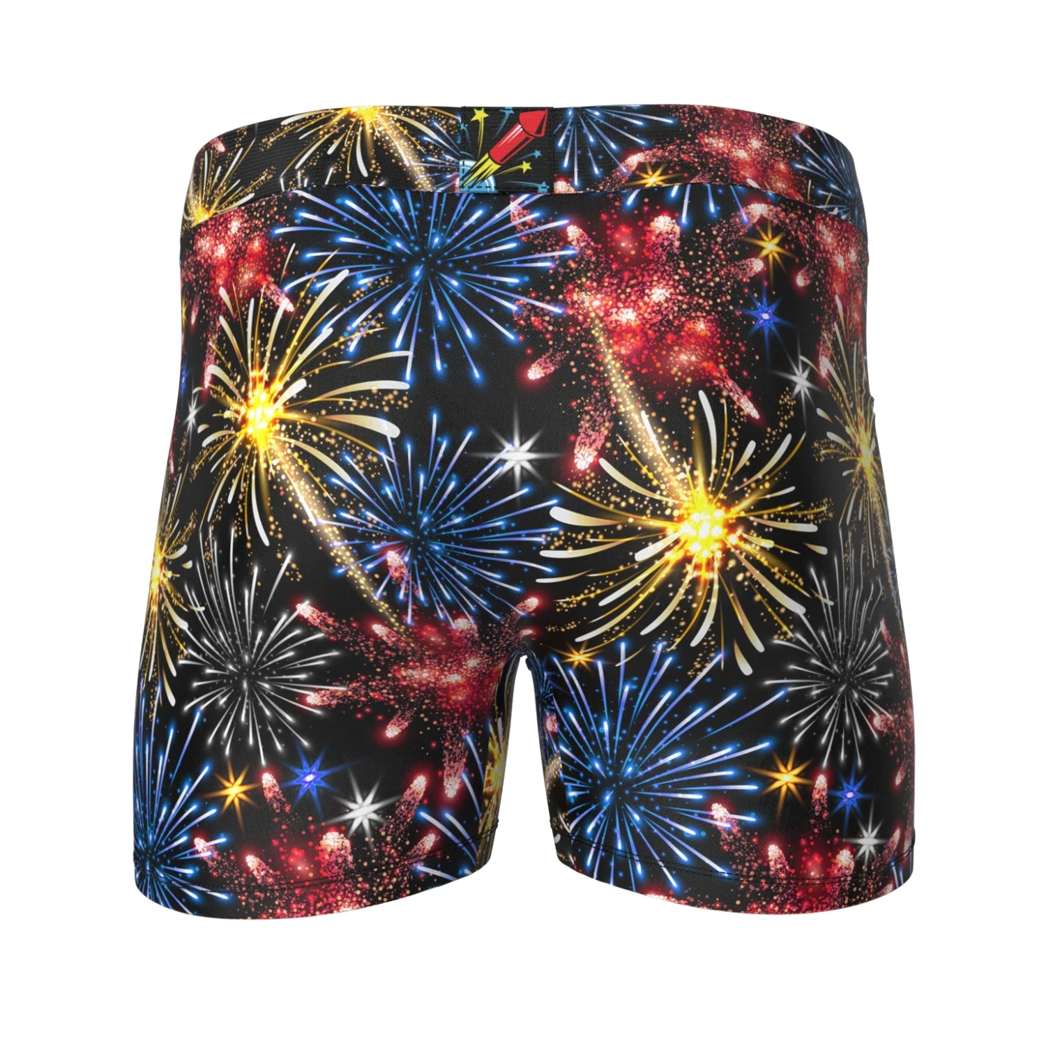 Men's Boxer Briefs - USA - July Fireworks 1 Men's Boxer Briefs - USA - July Fireworks