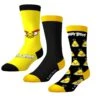 CrazyUniverse Angry Birds Chuck All Over Crew Socks (3 Pack)