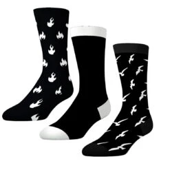 CrazyUniverse Bees And Drip Crew Socks (3 Pack)