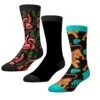 CrazyUniverse Flamingo And Tiger Crew Socks (3 Pack)