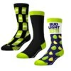 CrazyUniverse Bud Light Lime And Seltzer Crew Socks (3 Pack)
