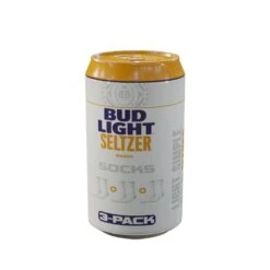 CrazyUniverse Bud Light Can And Logo Crew Socks (3 Pairs,Can) -Crazy Boxer CSBUD0101X3A4N 4