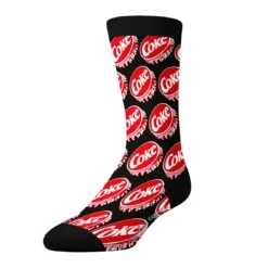 CrazyUniverse Coca-Cola Cursive & Caps Adult Crew Socks (3 Pairs,Cup) -Crazy Boxer CSCOC01X3A1N 3