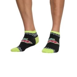 Socks By CRAZYBOXER Mountain Dew Can And Logo Low Cut Socks (3 Pack) -Crazy Boxer CSDEW0101X3L2 6
