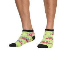 Socks By CRAZYBOXER Mountain Dew Logo And Race Low Cut Socks (3 Pack) -Crazy Boxer CSDEW0101X3L3 2