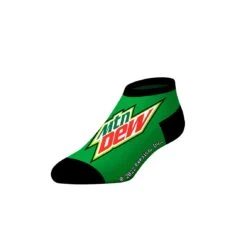 Socks By CRAZYBOXER Mountain Dew Logo And Green Low Cut Socks (3 Pack) -Crazy Boxer CSDEW0101X3L4 5