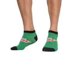 Socks By CRAZYBOXER Mountain Dew Logo And Green Low Cut Socks (3 Pack) -Crazy Boxer CSDEW0101X3L4 6