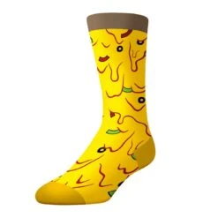 Socks By CRAZYBOXERPizza Toppings Crew Socks (2-Pairs, Pizza Box)