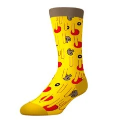 Socks By CRAZYBOXERPizza Toppings Crew Socks (2-Pairs, Pizza Box) 5 Socks By CRAZYBOXERPizza Toppings Crew Socks (2-Pairs, Pizza Box) -Crazy Boxer CSFOO0101X2N2N 4