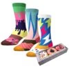 Socks By CRAZYBOXERFlavored Donuts Crew Socks (3-Pairs, Donut Box)