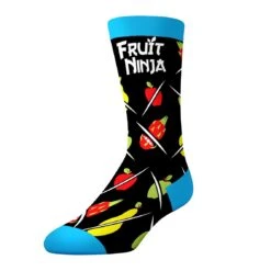 CrazyUniverse Fruit Ninja Slice Fruit Combo Crew Socks (3 Pack) -Crazy Boxer CSFRU0101X3A2 3