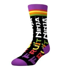 CrazyUniverse Fruit Ninja Logo Crew Socks (3 Pack) -Crazy Boxer CSFRU0101X3A3 3