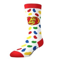 CrazyUniverse Jelly Belly Logo And Candies Crew Socks (3 Pack) -Crazy Boxer CSJEL0101X3A1 3