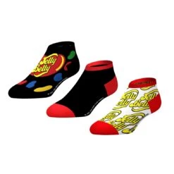 CrazyUniverse Jelly Belly Candies Low Cut Socks (3 Pack)
