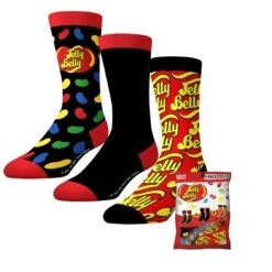CrazyUniverseJelly Belly Logo & Beans Adult Crew Socks (Foil Bag)