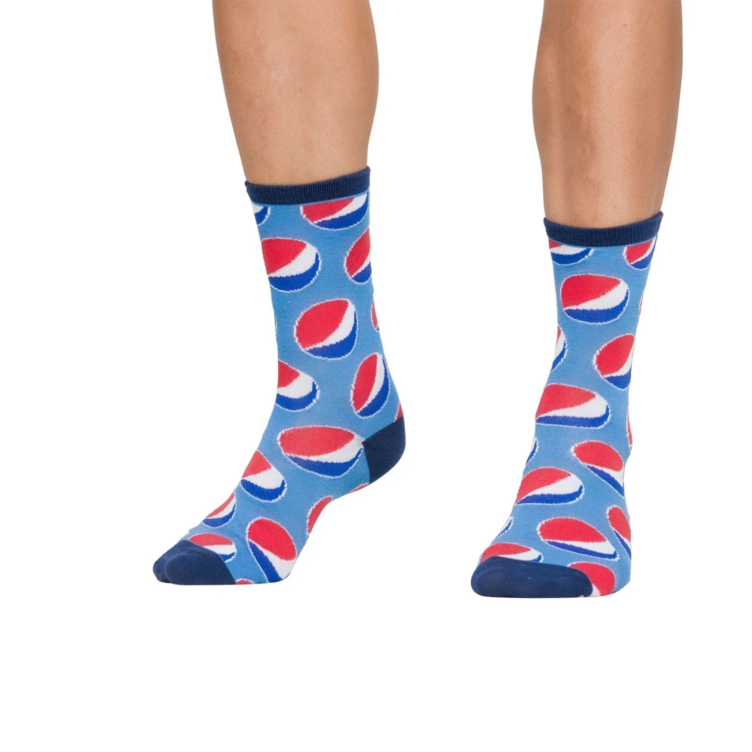 Socks By CRAZYBOXER Pepsi Logo And Lid Crew Socks (3 Pack) 3 Socks By CRAZYBOXER Pepsi Logo And Lid Crew Socks (3 Pack) - Image 3