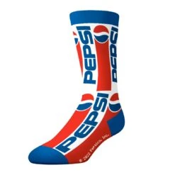 Socks By CRAZYBOXER Pepsi Lid And Logo Crew Socks (3 Pack) -Crazy Boxer CSPEP0101X3A2 5