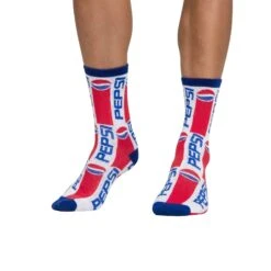 Socks By CRAZYBOXER Pepsi Lid And Logo Crew Socks (3 Pack) -Crazy Boxer CSPEP0101X3A2 6